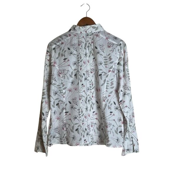 Nevada floral 100% cotton button down blouse - Picture 6 of 8